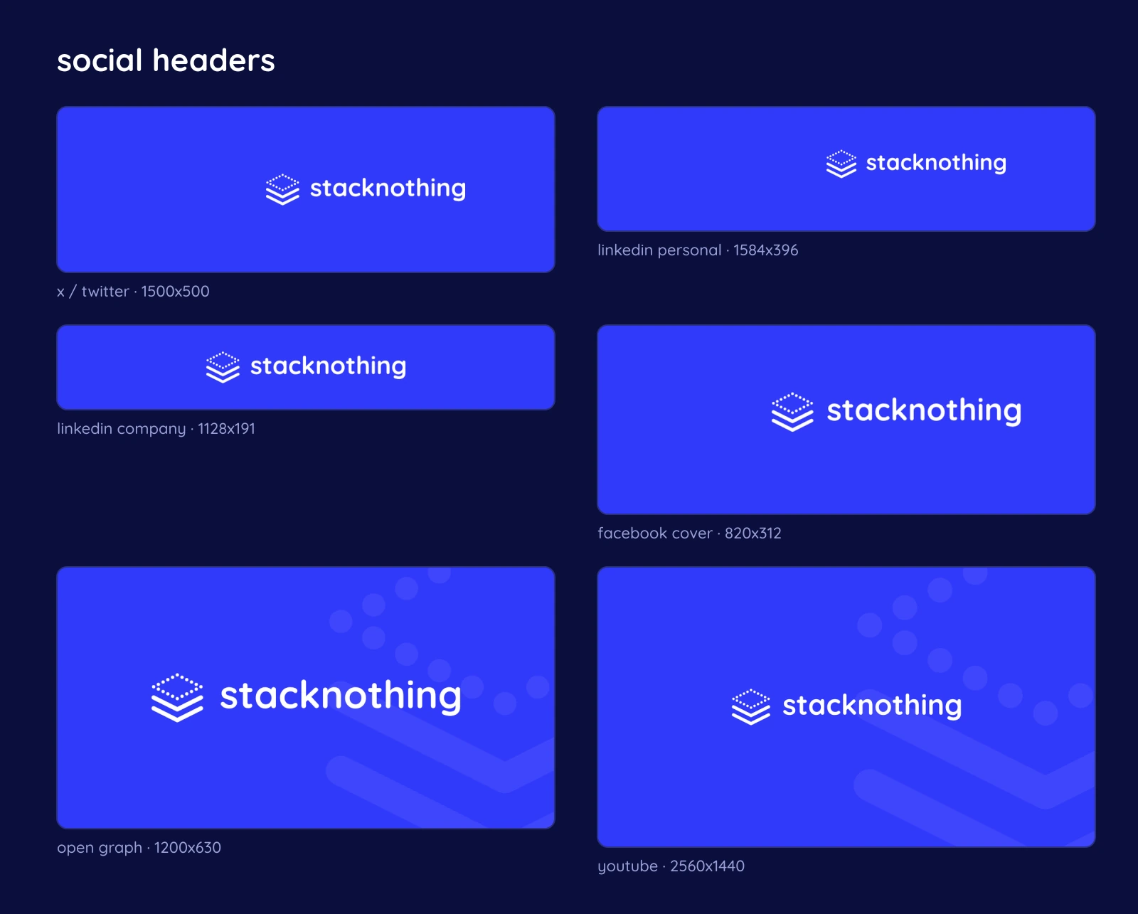 Social headers shown on a dark background